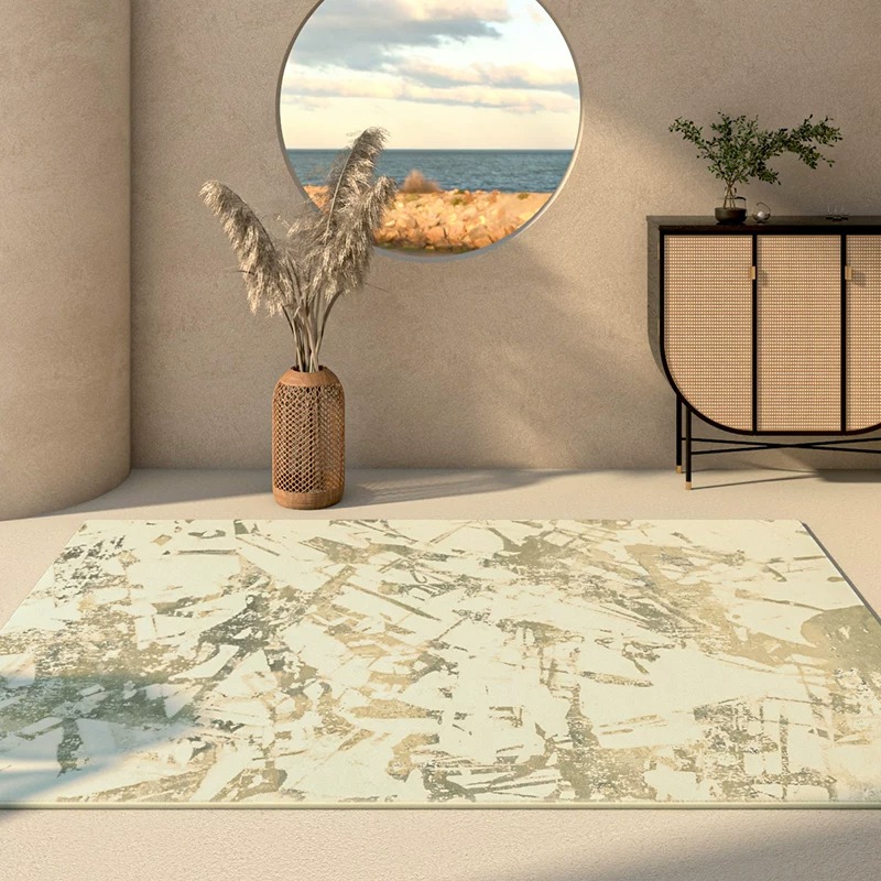 Home Decor Games Online Free - ジャパンディ・わびさびリビングルームカーペット、寝室用フロアマット、モダンな抽象デザイン、大型エリアラグ、滑り止め、洗濯可能、プリントラグ