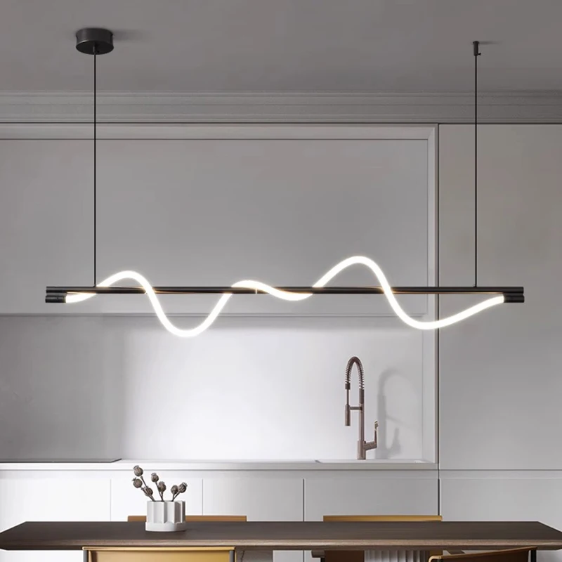 Home Decor Online Free - 2025年北欧風ホームデコラインシャンデリア、ダイニングルーム用光沢ペンダントライト、天井照明器具、室内照明
