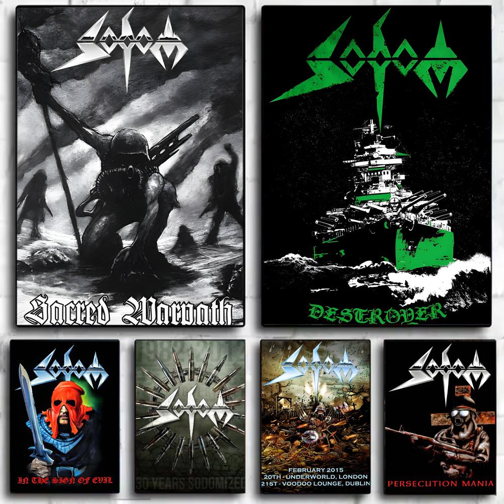 Germany Home Decor - ドイツスピードスラッシュメタルバンド S-Sodom ポスター壁アートプリントポスター装飾壁画家の装飾ギフト非フレーム化