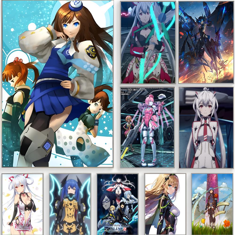 Home Decor Online Free - ゲームアニメ p-Phantasy Star Online 2 アニメーションポスター