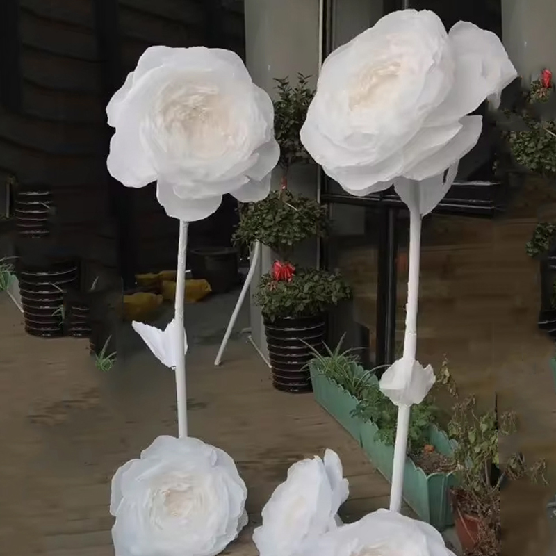 Home Decor Event - 結婚式の背景,結婚式の装飾,巨大なバラの花の頭,家の誕生日パーティー,窓のレイアウトのための手作りの紙牡丹