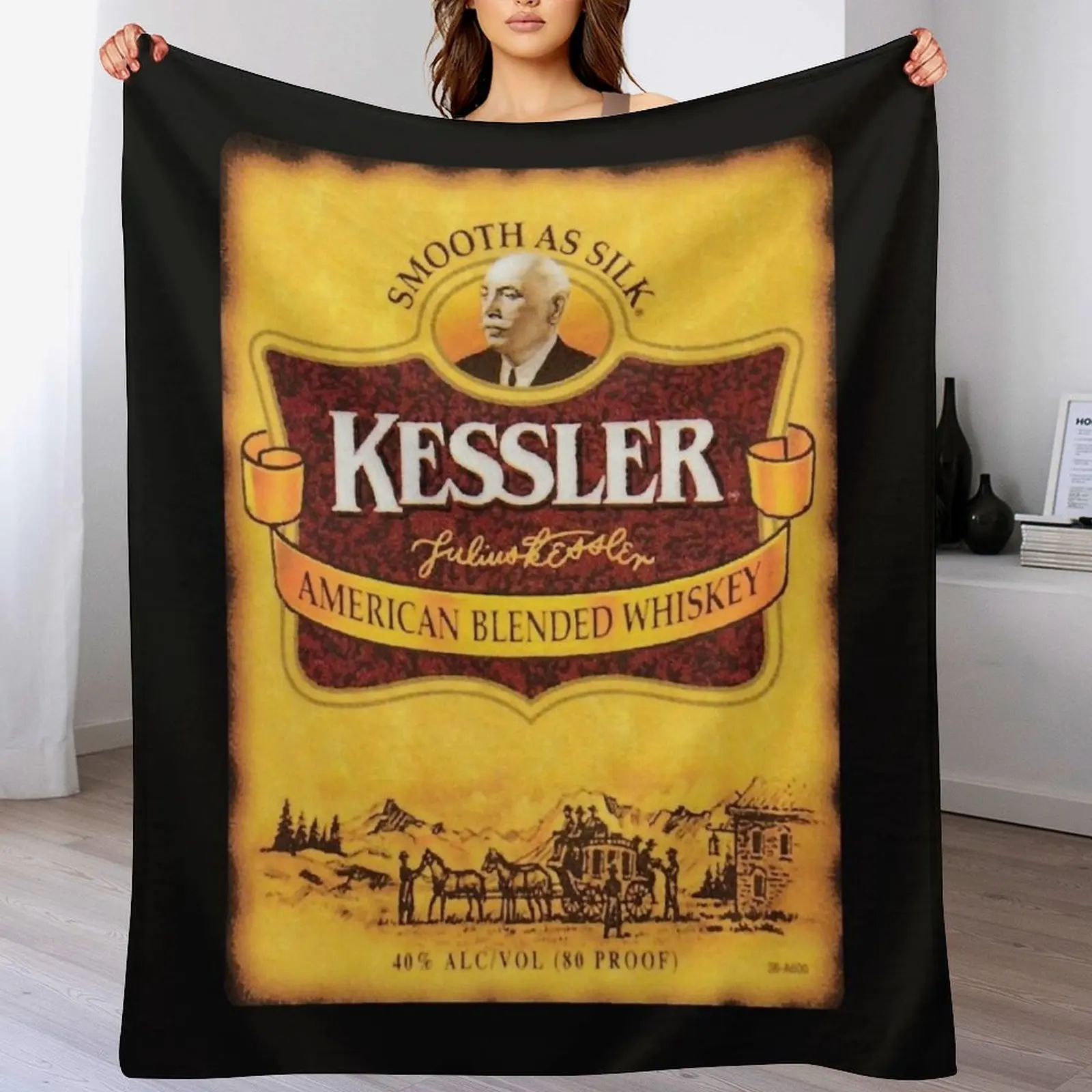 Home Decor Png - Kessler ヴィンテージ クラシック Tシャツ.png スローブランケット ソフト