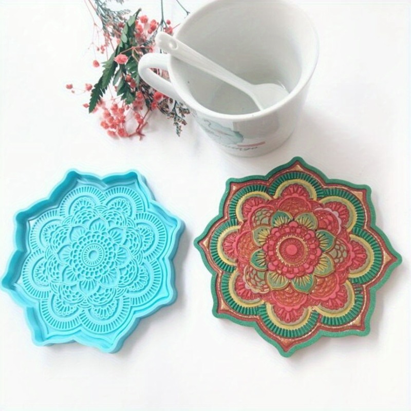 Home Decor Manufacturers - マンダラシリコンコースター型,丸型トレイ,カップマット,エポキシ樹脂型,工芸品,家の装飾,製造ツール