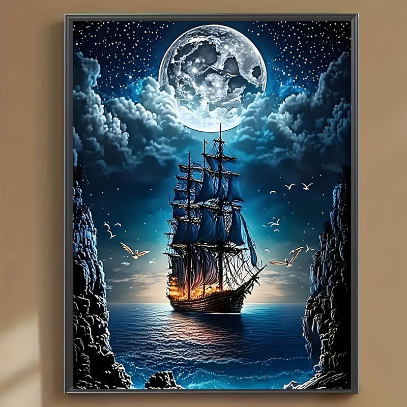 Home Decor Under 500 - 500/1000/1200/2000ピース 大人向けパズル 星空の下の海洋クルーズ ジグソーパズル 知育ゲーム ホームデコレーション