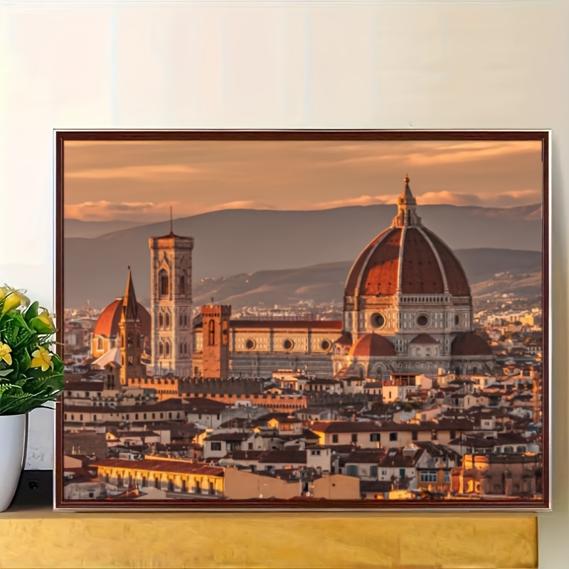 Home Decor Under 500 - 500/1000/1200/2000ピース パズル 夕焼けの下のヴィンテージ建築 ジグソーパズル 寝室 リビングルーム