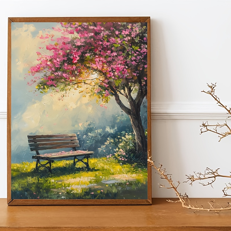 Home Decor Under 500 - 500/1000/1200/2000ピース 大人向けパズル 春の木の下で入浴する人々 ジグソーパズル 脳トレゲーム ギフト