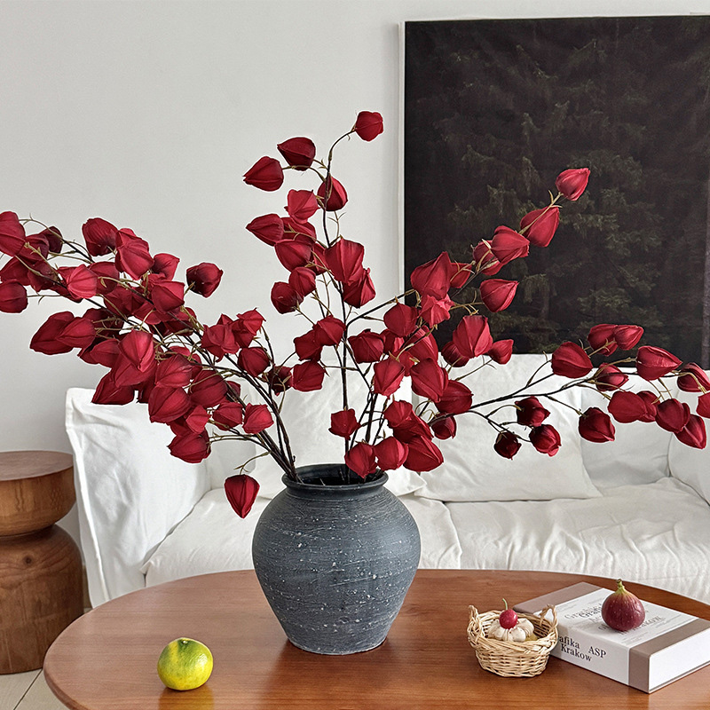 人工1mランタンフラワーブランチ ウェディングフラワー素材  - Home Decor Event のレビューと価格