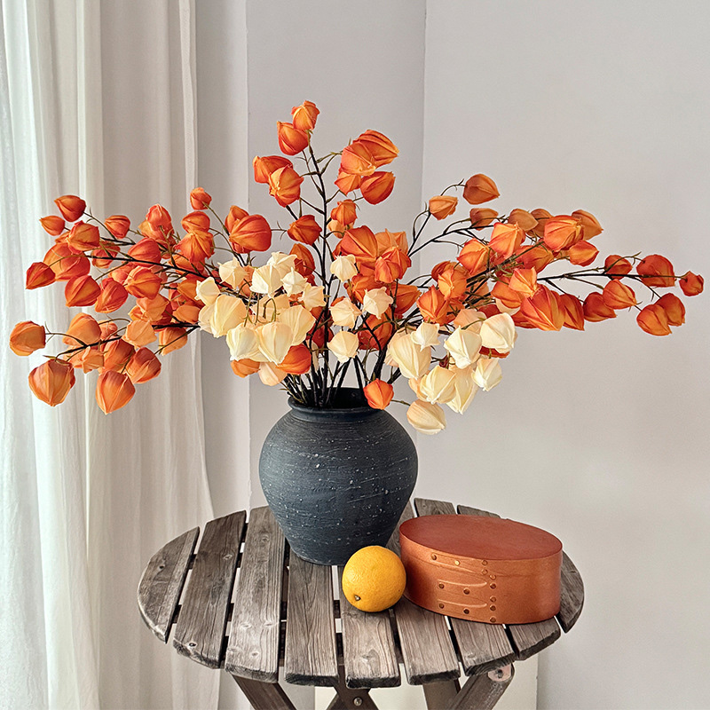 人工1mランタンフラワーブランチ ウェディングフラワー素材  - Home Decor Event のレビューと価格