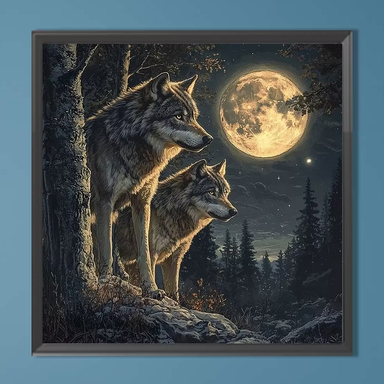 Under The Moon ウルフキング ジグソーパズル  - Home Decor Under 500 のレビューと価格