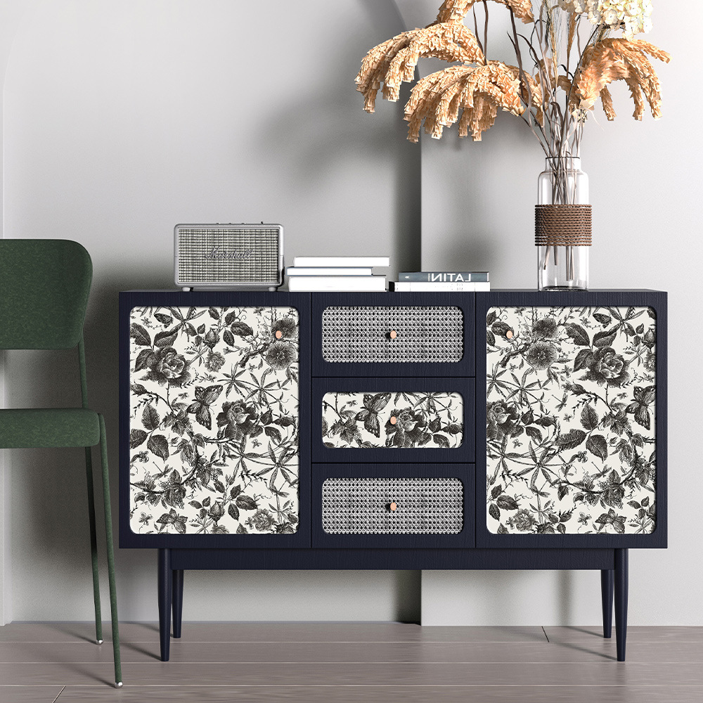 ピンクの自己粘着性の壁紙,花のモチーフ,水彩,取り外し可能, - Home Decor On Wall のレビューと価格