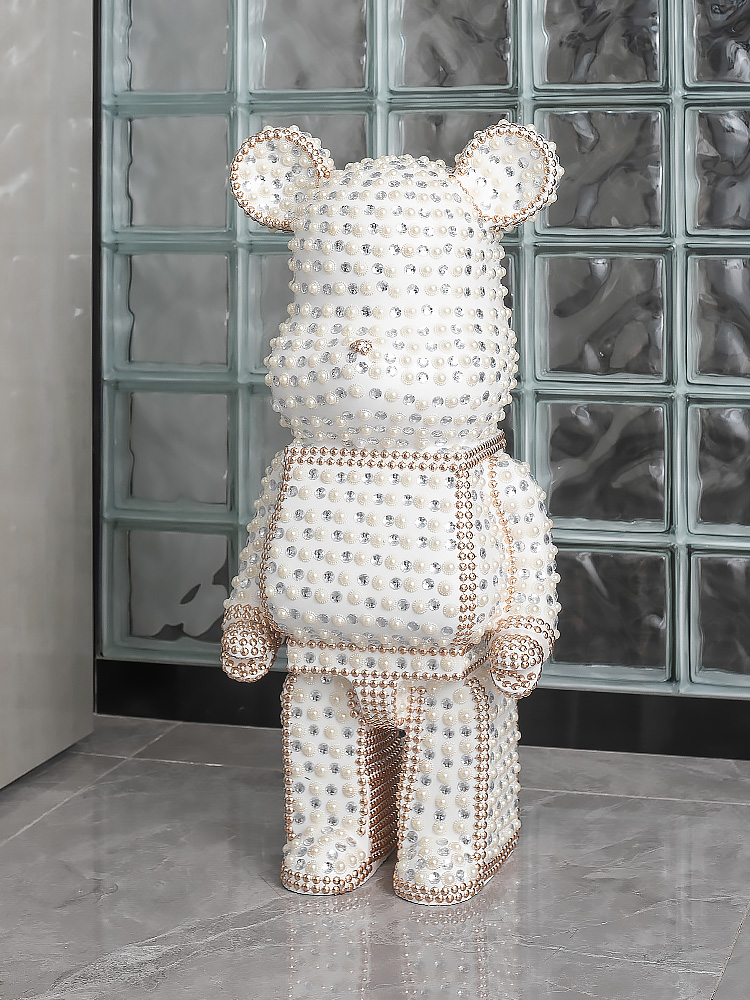 漫画クマの装飾家の装飾像彫刻北欧フィギュアリビングルーム装飾 - Home Decor Y2K のレビューと価格