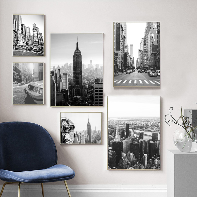 1pc フレームレスキャンバス絵画ニューヨーク市キャンバス絵 - Home Decor New York のレビューと価格