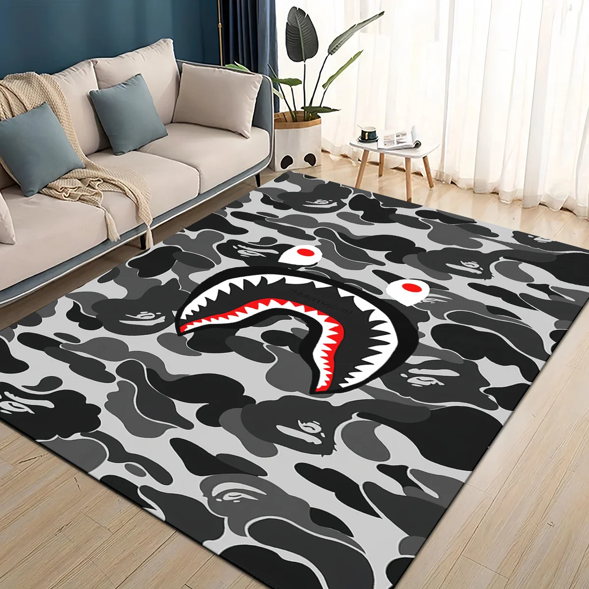 2025年ニューデザイン B-BAPE カートゥーンラグカー - Home Decor Online Free のレビューと価格