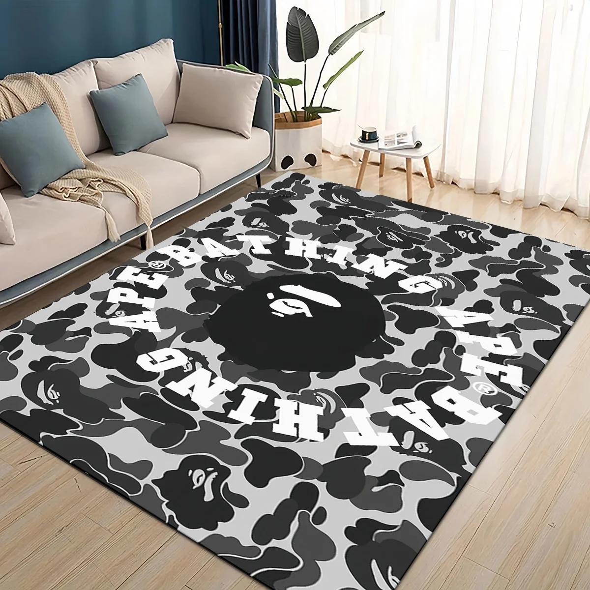 2025年ニューデザイン B-BAPE カートゥーンラグカー - Home Decor Online Free のレビューと価格