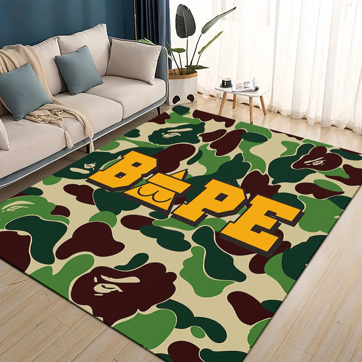 2025年ニューデザイン B-BAPE カートゥーンラグカー - Home Decor Online Free のレビューと価格