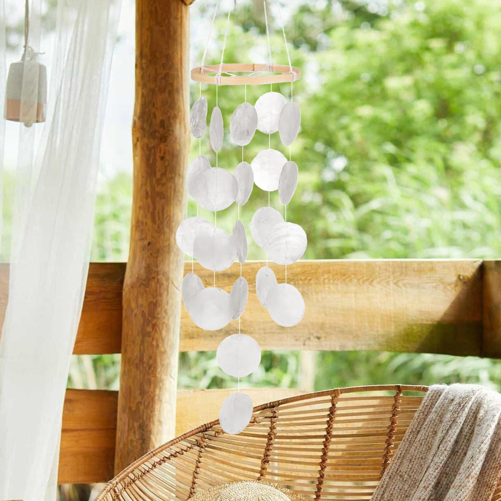 シェル風鈴 パティオ コースト風鈴 吊り下げ式オーナメント  - Boho Wind Chimes のレビューと価格