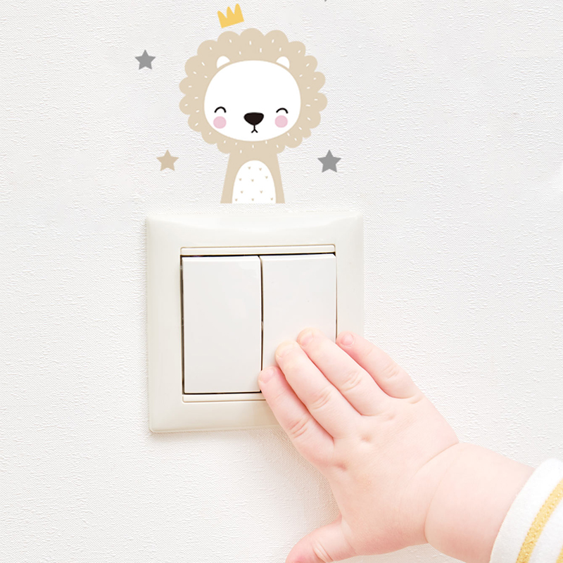 6 ピース/セット自由奔放に生きるカラーかわいい笑顔漫画動物 - Home Decor Y2K のレビューと価格