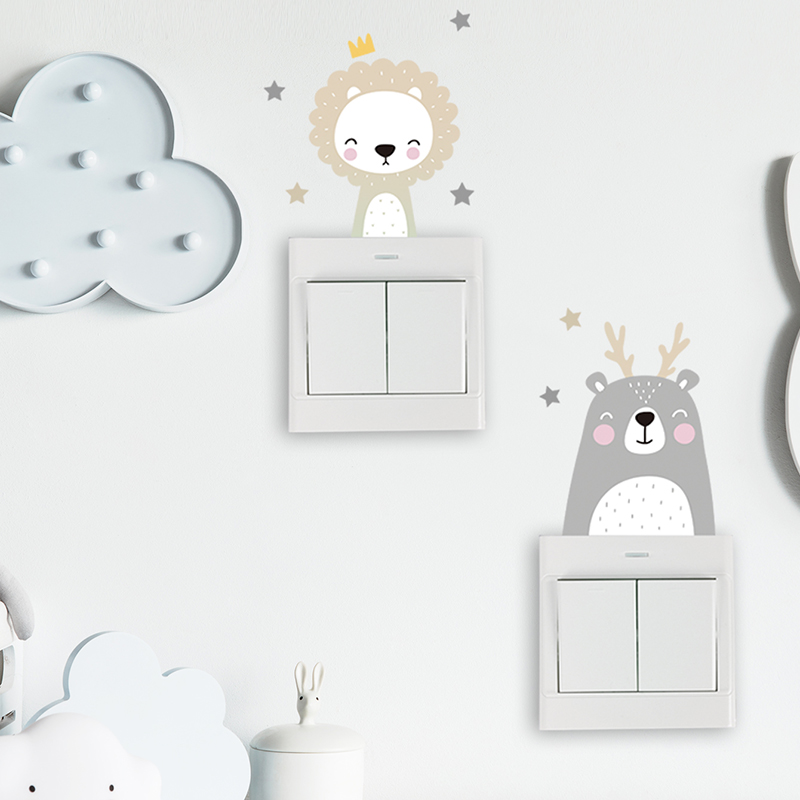 6 ピース/セット自由奔放に生きるカラーかわいい笑顔漫画動物 - Home Decor Y2K のレビューと価格