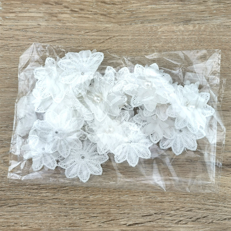 シルクシフォンフローラル用手作りレース5cm幅4色,17の花 - Home Decor Manufacturers のレビューと価格