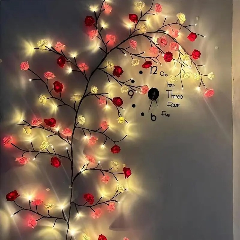 DIYメープルリーフローズペンダントUSB電源式、家庭の壁の - Home Decor Diy のレビューと価格