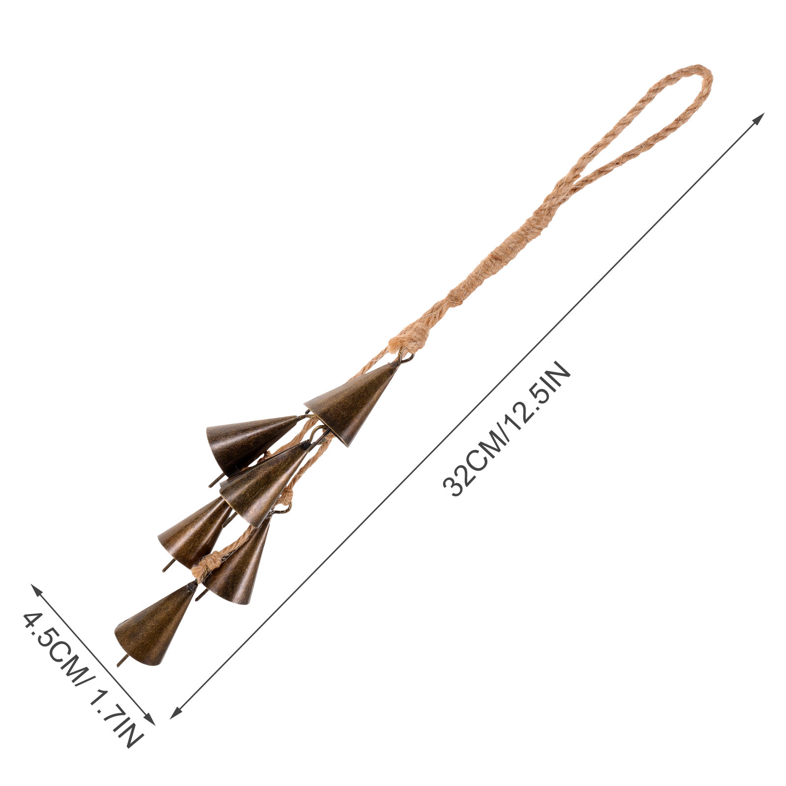 装飾的な魔女の鐘風鈴吊り下げ飾り、モダンで素朴なボホホームス - Boho Wind Chimes のレビューと価格