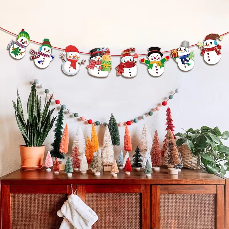 家の装飾のためのクリスマスバナーガーランド、メリークリスマス - Home Decor Trends 2025 のレビューと価格