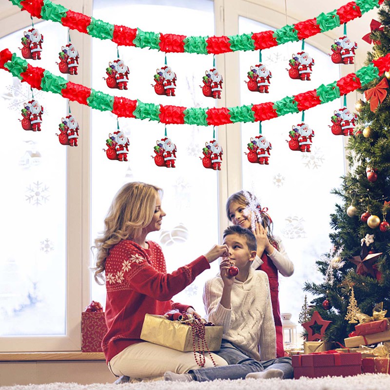 家の装飾のためのクリスマスバナーガーランド、メリークリスマス - Home Decor Trends 2025 のレビューと価格