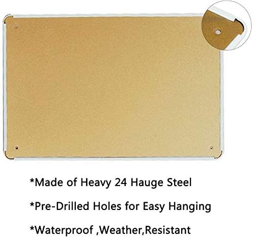 HOUVSSEN メタルブリキ看板、8 x 12インチ、ヴィ - Germany Home Decor のレビューと価格