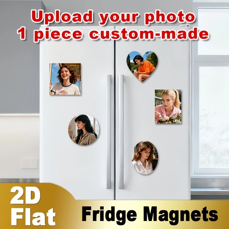 カスタム写真冷蔵庫マグネット 2D フラットパーソナライズさ - Home Decor Com のレビューと価格