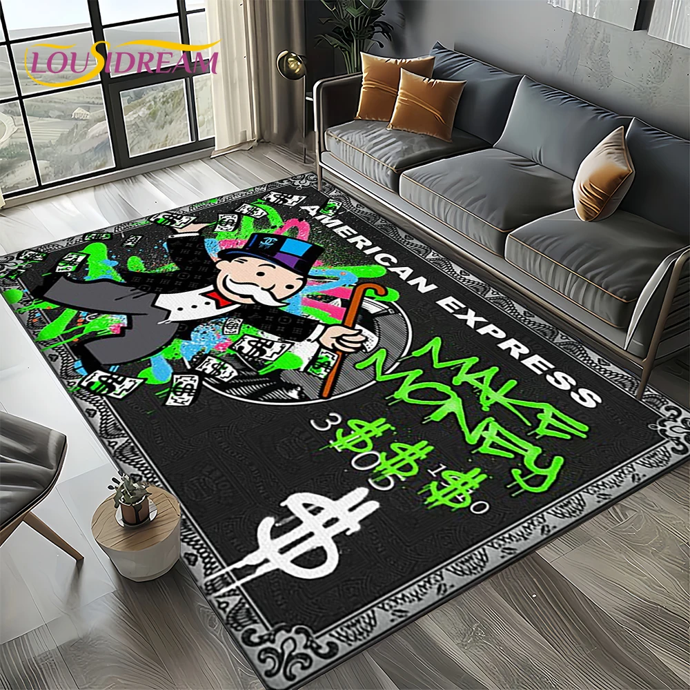 3Dリッチマンゲームモノポリーダラーカートゥーンカーペットラ - Home Decor Online Free のレビューと価格