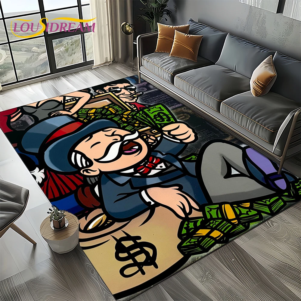 3Dリッチマンゲームモノポリーダラーカートゥーンカーペットラ - Home Decor Online Free のレビューと価格