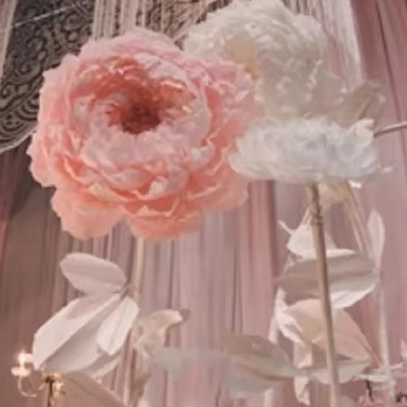結婚式の背景,結婚式の装飾,巨大なバラの花の頭,家の誕生日パ - Home Decor Event のレビューと価格