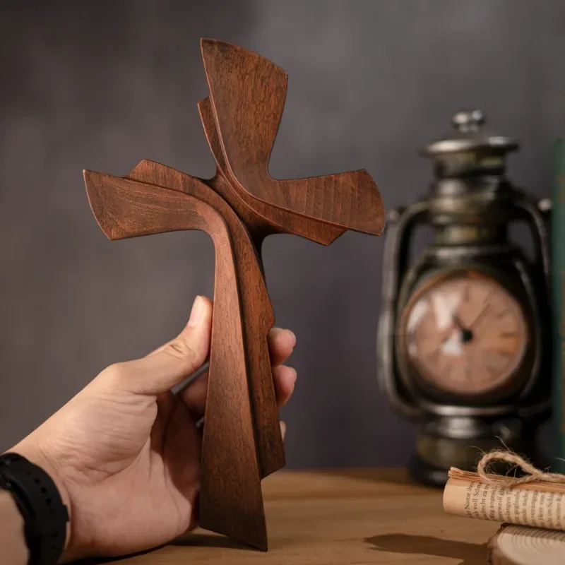 ヴィンテージ無垢材彫刻十字架 壁掛け十字架 ホームリビングル - Home Decor On Wall のレビューと価格