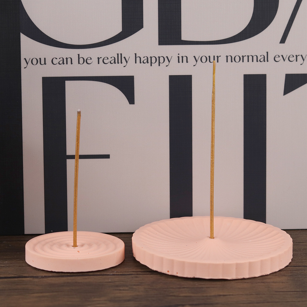 1つのシリコン製お香立て型、DIY円形模様のお香立て、セメン - Home Decor Manufacturers のレビューと価格