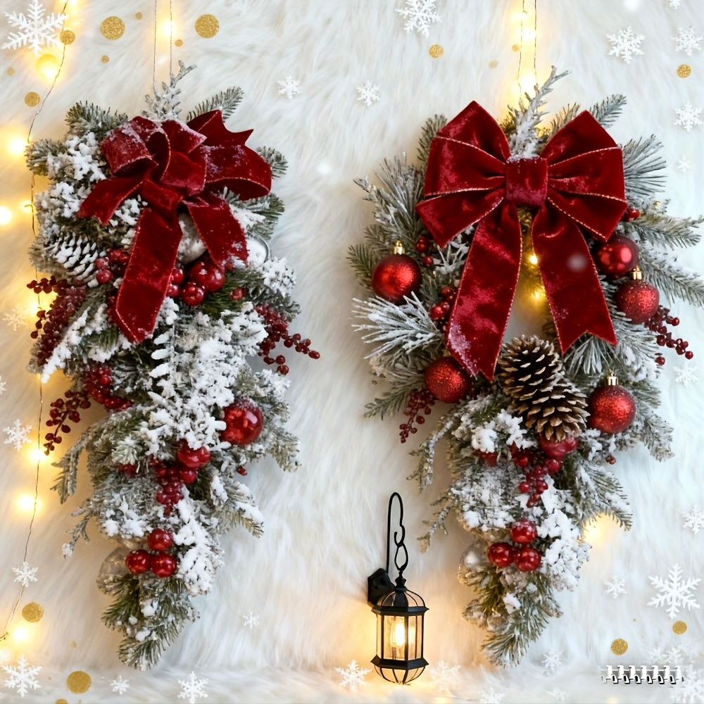 最新の2025年クリスマス逆さまツリーデコレーション、ドア吊 - Home Decor Trends 2025 のレビューと価格