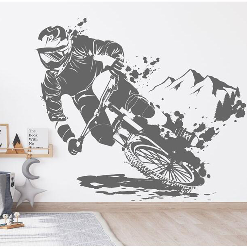 エクストリームスポーツ自転車用ウォールステッカー,モダンなビ - Home Decor On Wall のレビューと価格