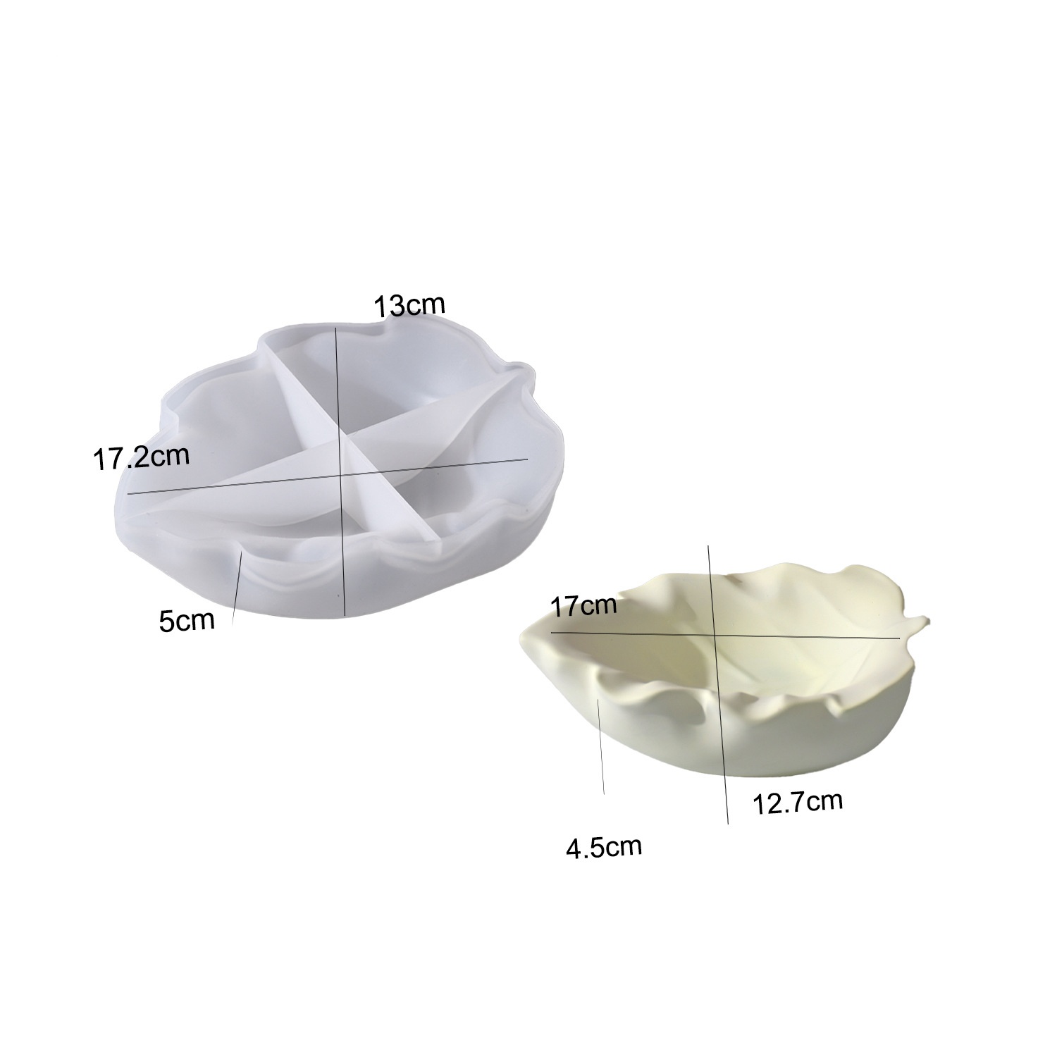 DIY エポキシ樹脂モールドリーフボウルシリコンモールド石膏 - Home Decor Manufacturers のレビューと価格