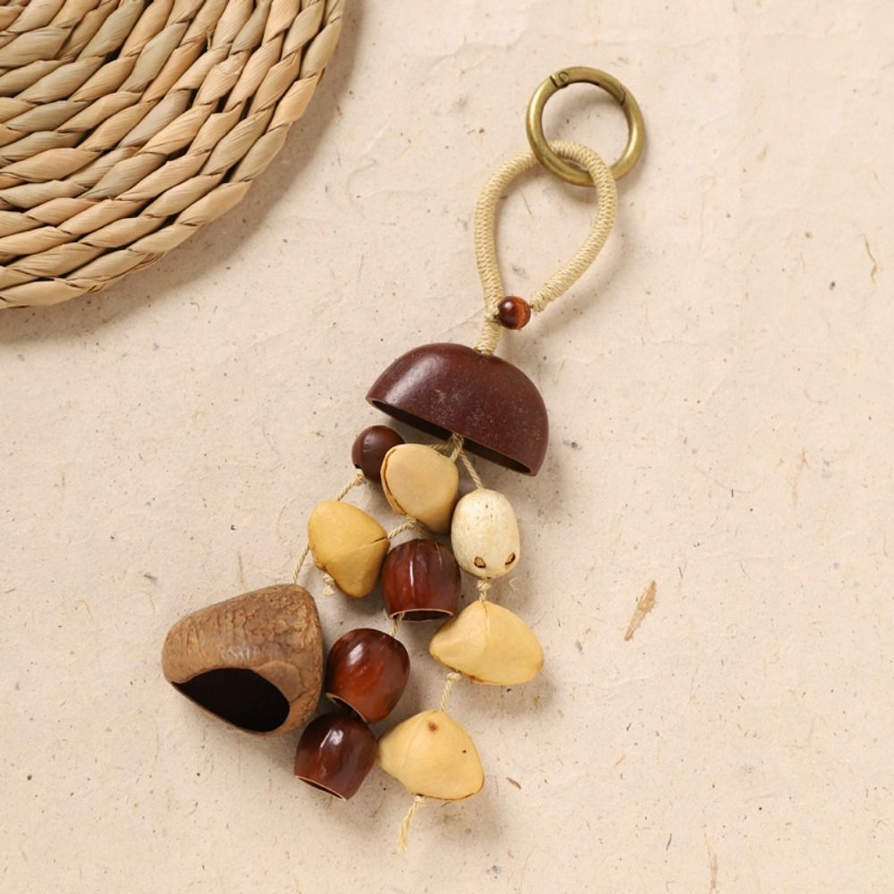 サウンドヒール天然フルーツシェルキーホルダーボヘミアンスタイ - Boho Wind Chimes のレビューと価格