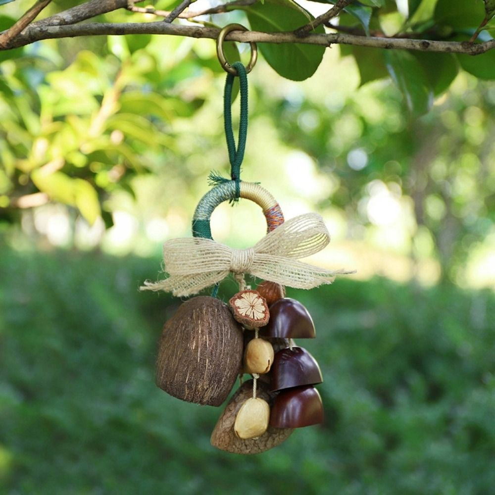 サウンドヒール天然フルーツシェルキーホルダーボヘミアンスタイ - Boho Wind Chimes のレビューと価格