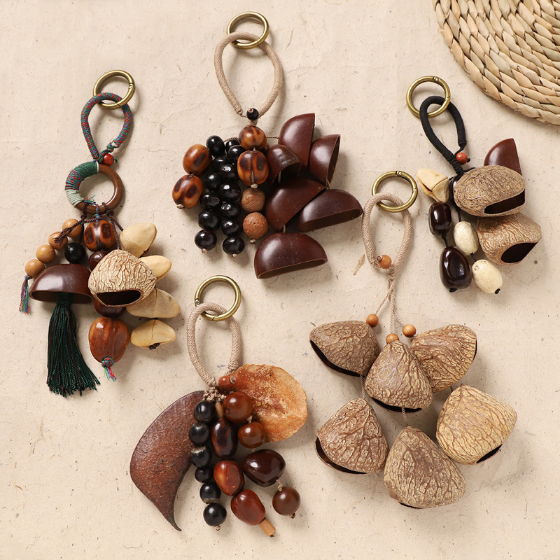 インドネシア産天然果実種子殻風鈴手作りヒーリングサウンドセラ - Boho Wind Chimes のレビューと価格