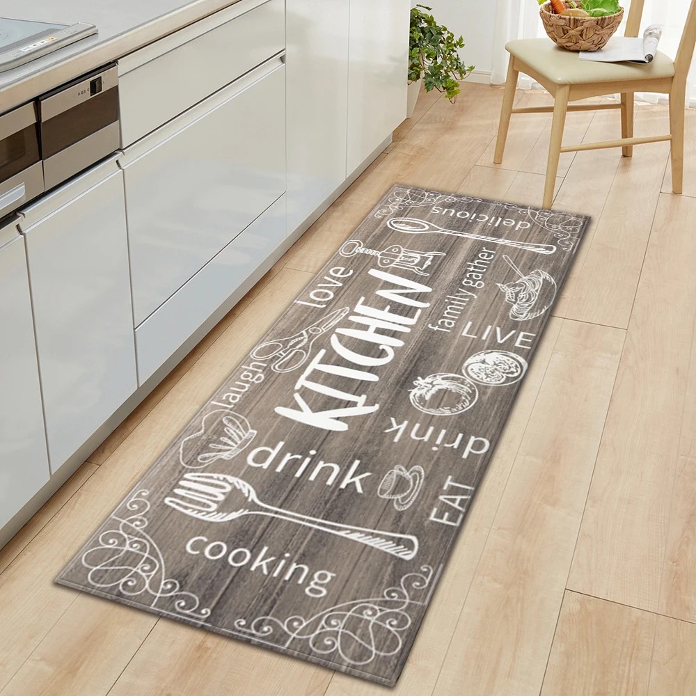 キッチンフロアマット滑り止めカーペット食器柄ホームデコレーシ - Home Decor Online Free のレビューと価格