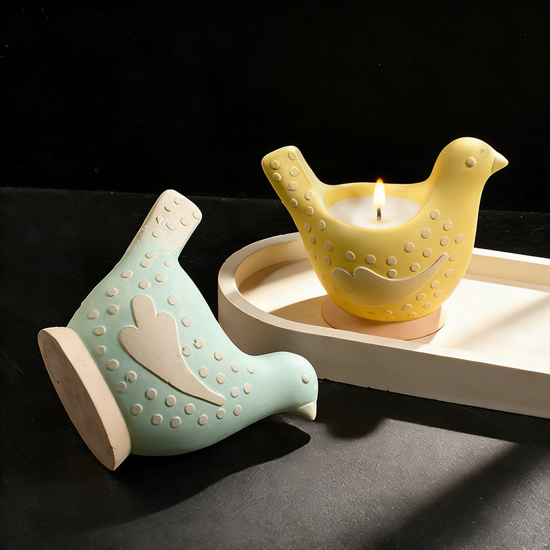 DIYシリコンモールド 鳥型キャンドルホルダー 収納用 動物 - Home Decor Diy のレビューと価格