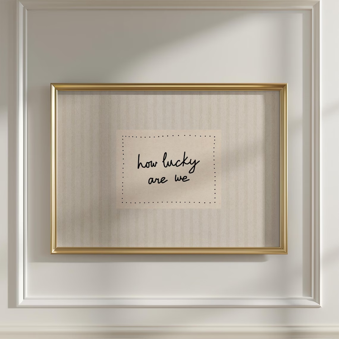 モダン、ミニマリスト「私たちが幸運であるとはどれほど幸運か」 - Home Decor On Wall のレビューと価格