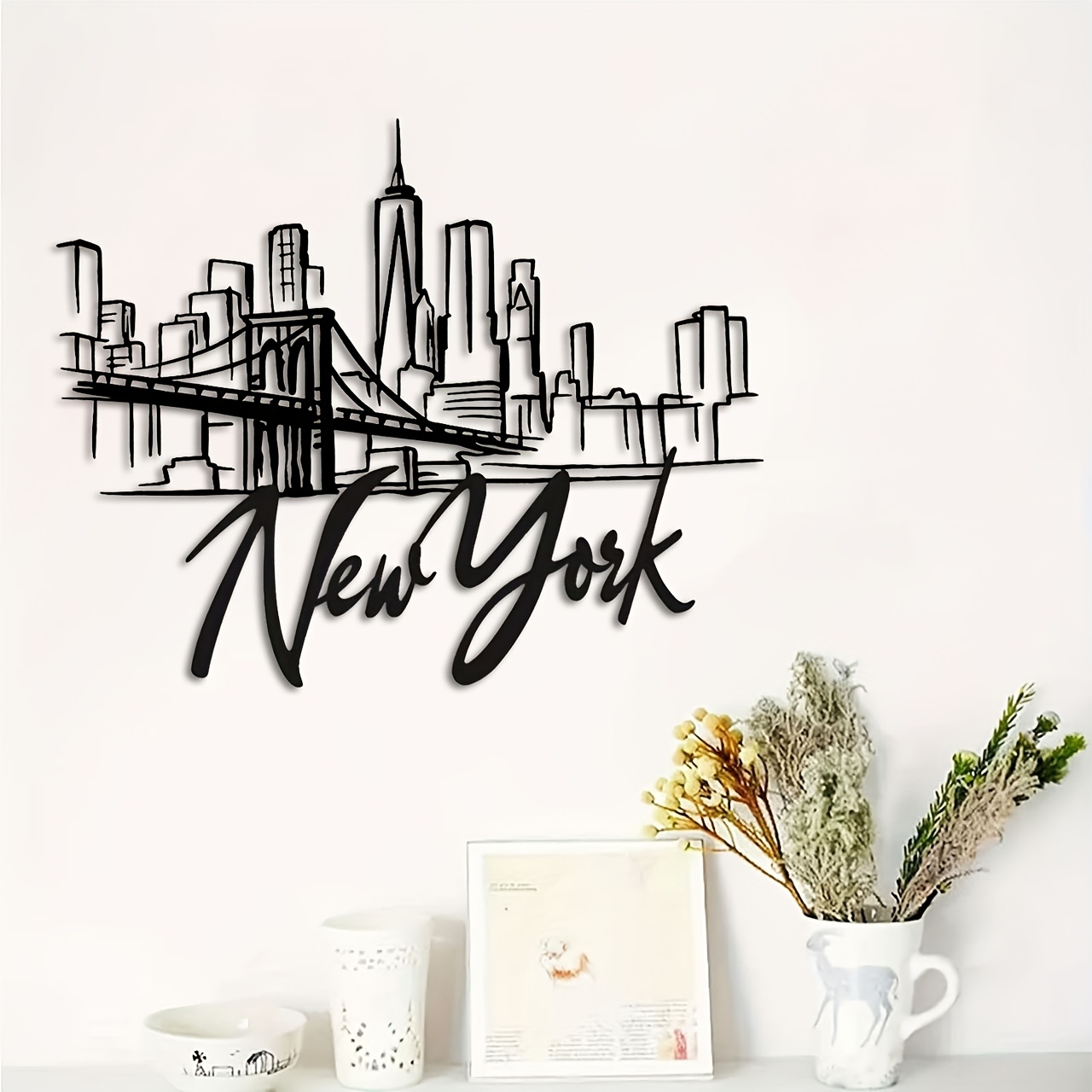 CIFBUY メタルウォールアート ニューヨークシティスカイ - Home Decor New York のレビューと価格