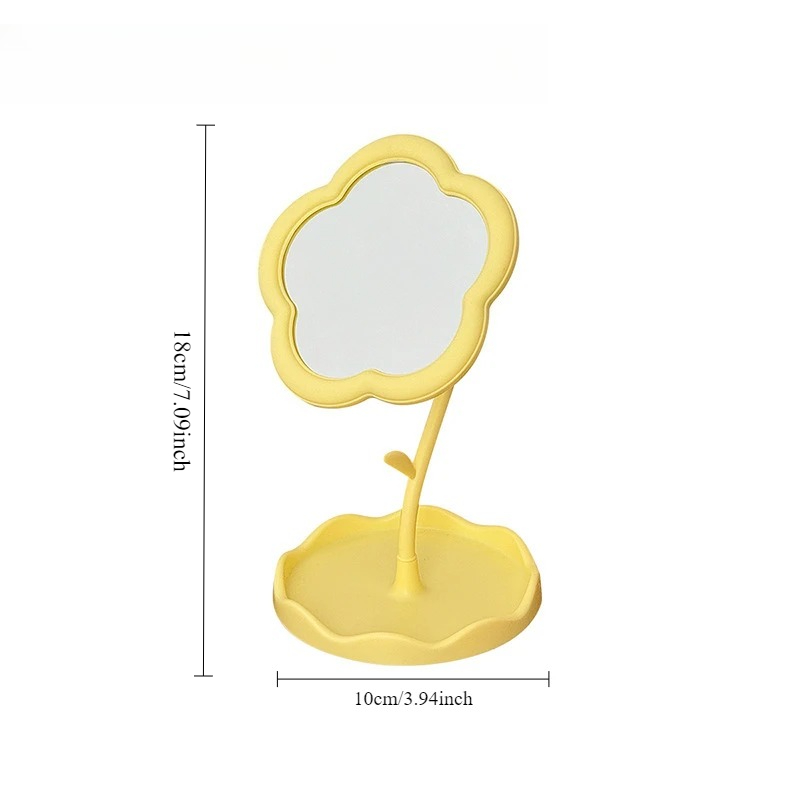 ミラーデスクトップフラワーミラークリエイティブ寮デスクトップ - Home Decor Online Free のレビューと価格