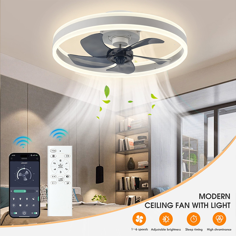 LED シーリングライトファン APP リモコン付きミュート - Home Decor App のレビューと価格