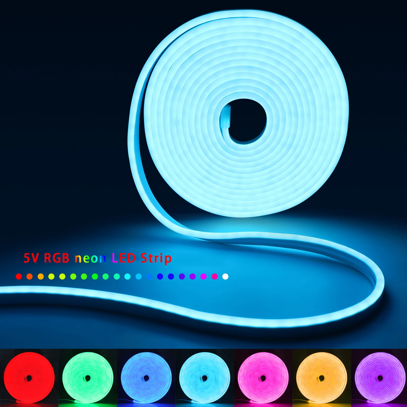 1-5m RGB LEDネオンストリップライト 5V USB - Home Decor Zone のレビューと価格
