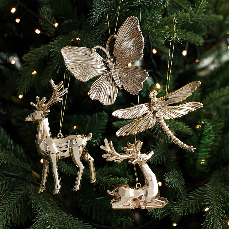 2025年クリスマスツリーオーナメント ゴールドプラスチック - Home Decor Trends 2025 のレビューと価格
